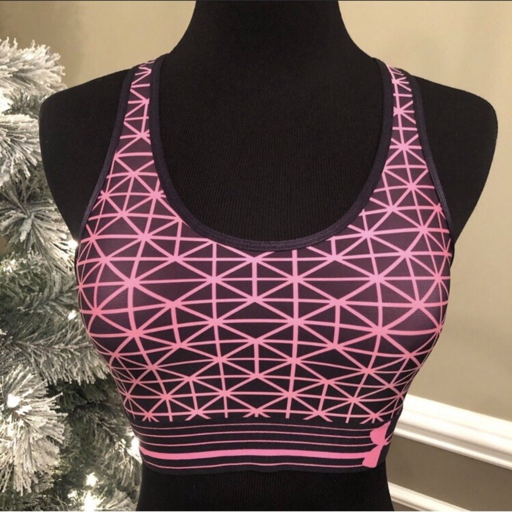 Under armor Geometric Pink Sports Bra